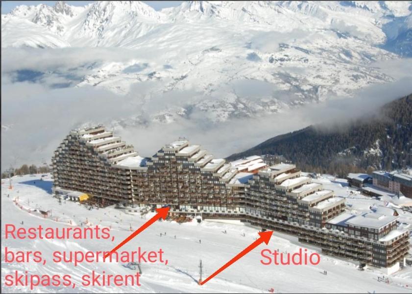 Studio Cosy 2100M Pied Des Pistes-Direct To Ski Slopes-Ski In Ski Out-La Plagne Aime 2000 المظهر الخارجي الصورة