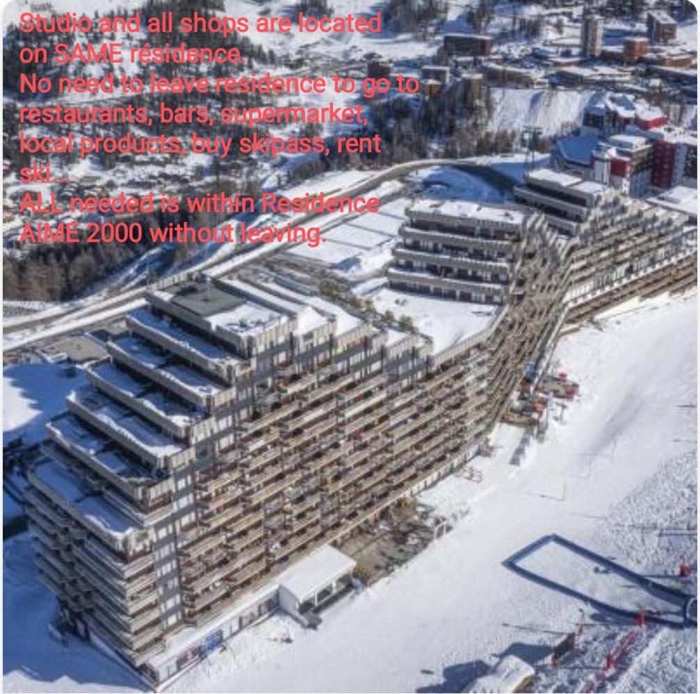Studio Cosy 2100M Pied Des Pistes-Direct To Ski Slopes-Ski In Ski Out-La Plagne Aime 2000 المظهر الخارجي الصورة