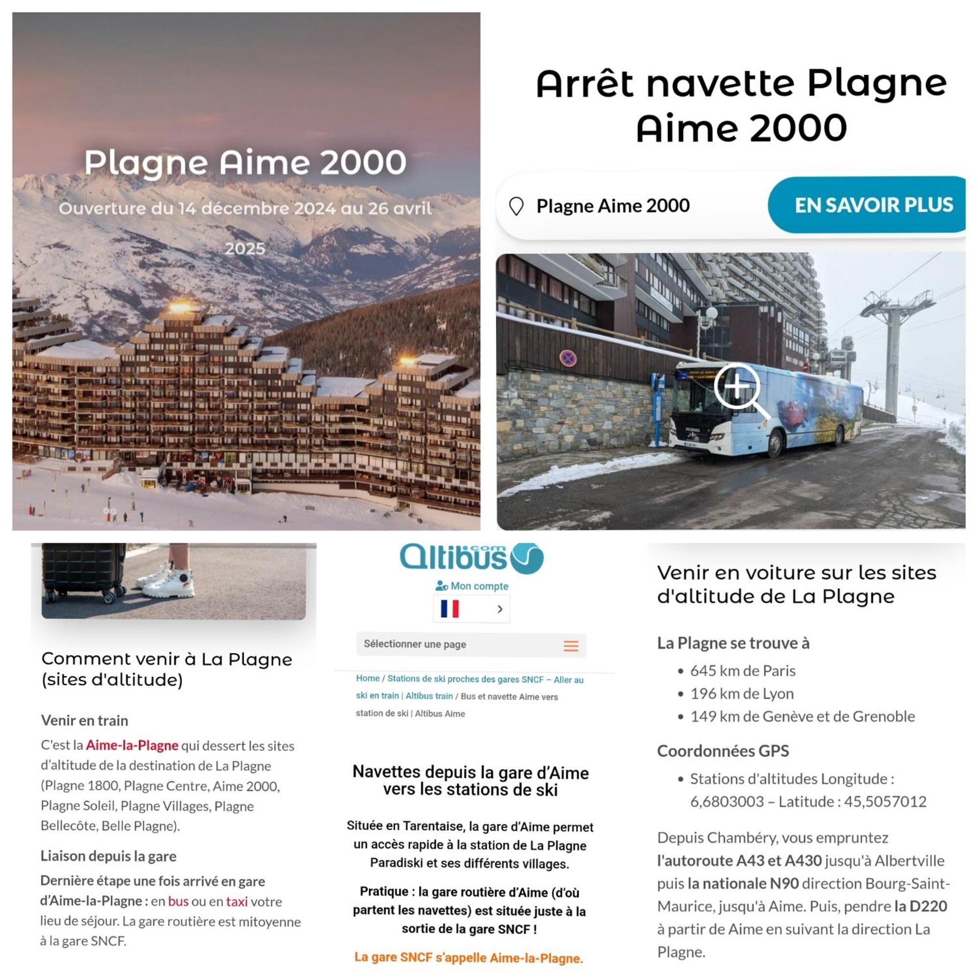 Studio Cosy 2100M Pied Des Pistes-Direct To Ski Slopes-Ski In Ski Out-La Plagne Aime 2000 المظهر الخارجي الصورة